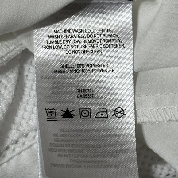 Columbia PFG women's size XL white button front pockets short sleeve top - Picture 7 of 12